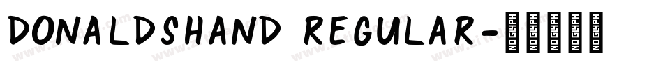 DonaldsHand Regular字体转换